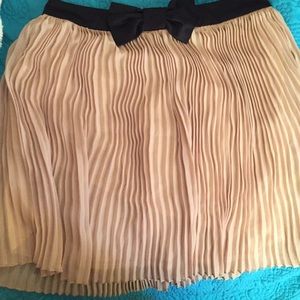 Black and cream skirt